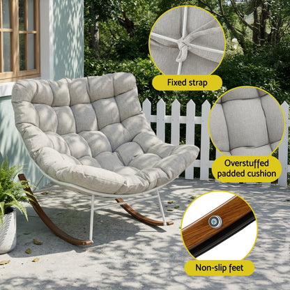 Papasan Rocking Chair Outdoor Patio Lounge | HomeAndLiving