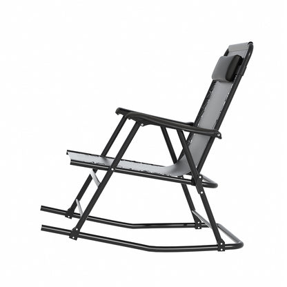 Outdoor Rocking Chair Folding Reclining Recliner Patio Furniture Garden