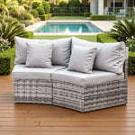 Outdoor Rattan Sofa Set 2 Piece Patio Chairs | HomeAndLiving