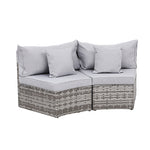 Outdoor Rattan Sofa Set 2 Piece Patio Chairs | HomeAndLiving