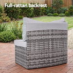 Outdoor Rattan Sofa Set 2 Piece Patio Chairs | HomeAndLiving