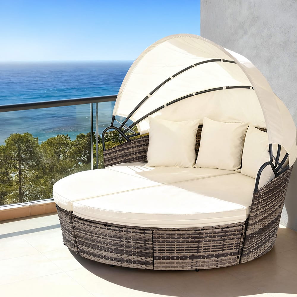 Outdoor Day Bed Lounge Setting 162x180x148cm