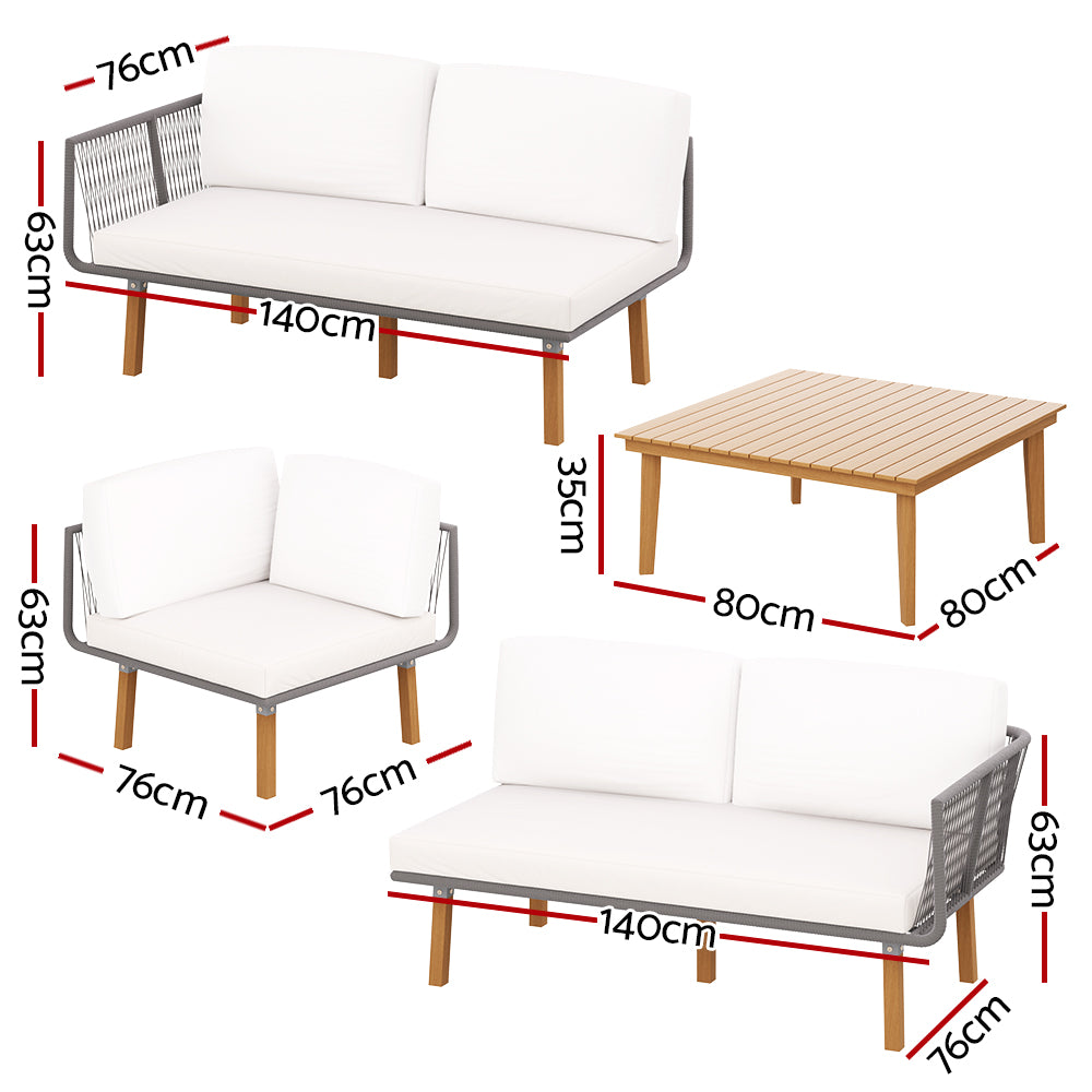 5-Seater Outdoor Sofa Set - Garden Furniture