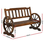 Wooden Wagon Wheel Chair