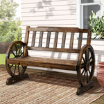 Wooden Wagon Wheel Chair