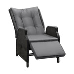 Experience Ultimate Comfort with Our Stylish Beach Chair Recliners-Black\Grey