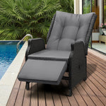 Experience Ultimate Comfort with Our Stylish Beach Chair Recliners-Black\Grey