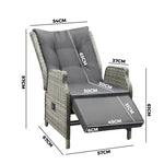 Experience Ultimate Comfort with Our Stylish Beach Chair Recliners-Black\Grey