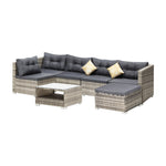 6 Seater Outdoor Lounge Set Wicker Sofa Rattan