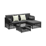 Outdoor Sofa Set 4/6 Seater Wicker Rattan Lounge Setting