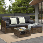 Outdoor Sofa Set 4/6 Seater Wicker Rattan Lounge Setting