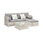 Outdoor Sofa Set 4/6 Seater Wicker Rattan Lounge Setting