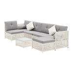 Outdoor Sofa Set 4/6 Seater Wicker Rattan Lounge Setting