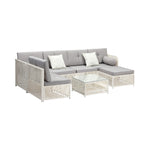 Outdoor Sofa Set 4/6 Seater Wicker Rattan Lounge Setting