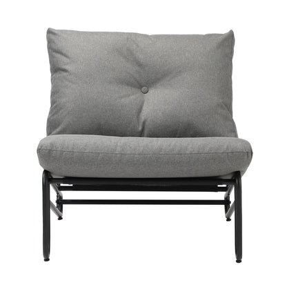 2PC Outdoor Lounge Chairs Patio Sofa with Cushions Beige