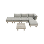 6 Piece Outdoor Furniture Sofa Set Wooden Lounge Setting