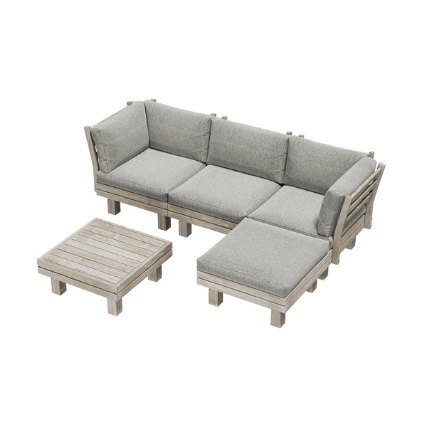  4 Seater Outdoor Sofa Set Lounge Setting Table Chair