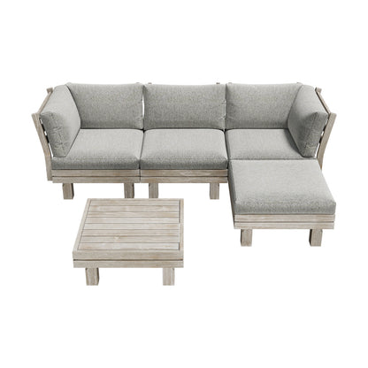 4 Seater Outdoor Sofa Set Lounge Setting Table Chair