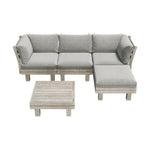 4 Seater Outdoor Sofa Set Lounge Setting Table Chair