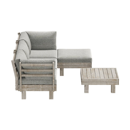 4 Seater Outdoor Sofa Set Lounge Setting Table Chair