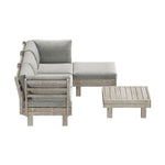 4 Seater Outdoor Sofa Set Lounge Setting Table Chair
