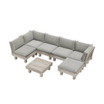 7PCS Outdoor Furniture Sofa Set Lounge Setting Garden