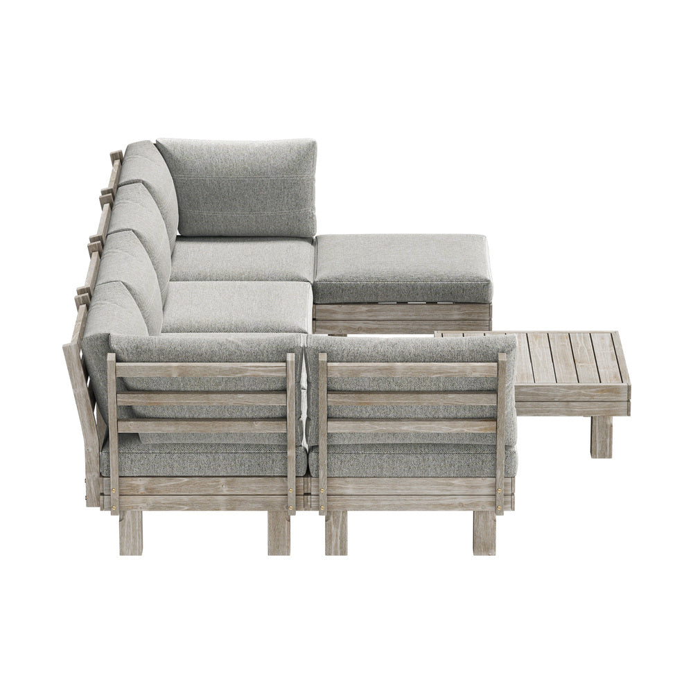 7PCS Outdoor Furniture Sofa Set Lounge Setting Garden