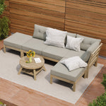 Outdoor Lounge Sofa Set 7 Piece Garden Furniture Grey