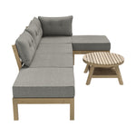 7-Piece Outdoor Lounge Sofa Set Garden Patio Rattan Furniture Grey