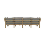 6-Piece Outdoor Lounge Sofa Set Garden Patio Rattan Furniture Grey