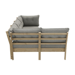 Outdoor Sofa Set 4 Seater Lounge 1 Coffee Table Beige