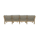 7-Seater Outdoor Sofa Set with Coffee Table Beige Patio Lounge Furniture
