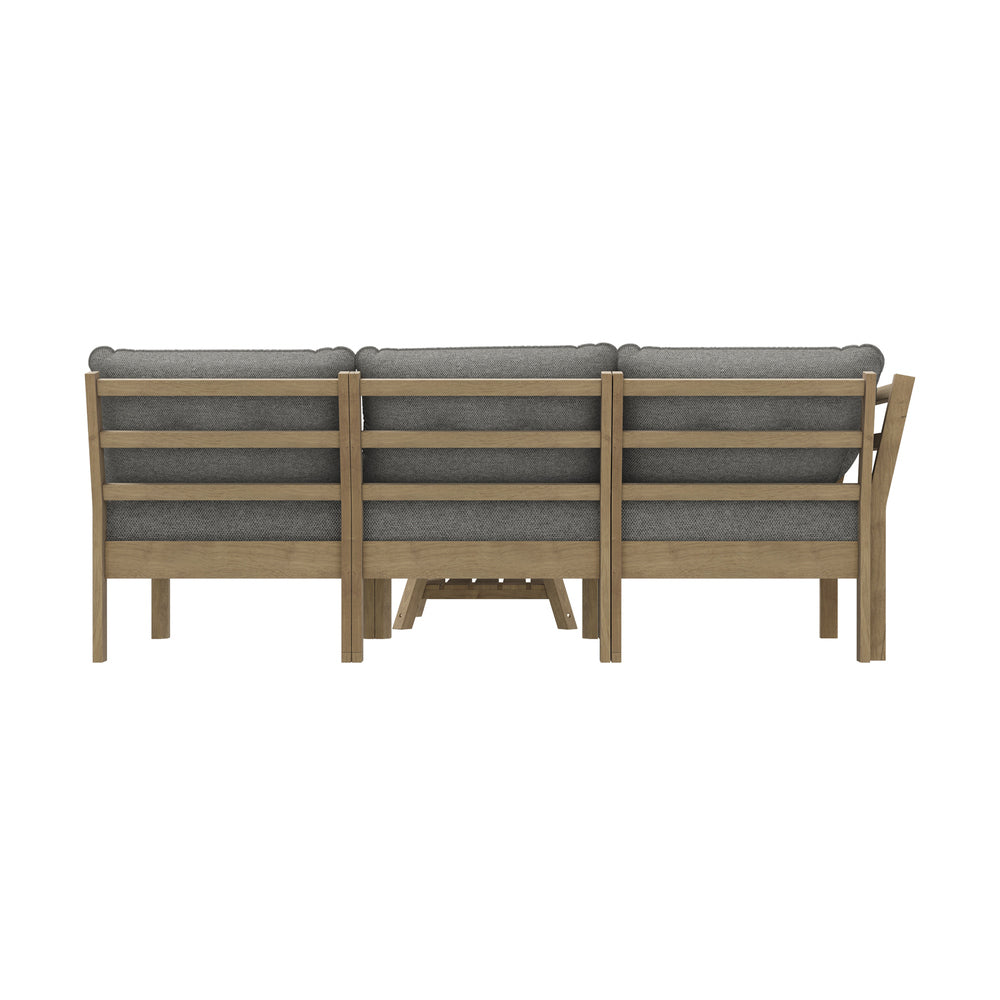 Natural sofa 35x52x52cm, rear view