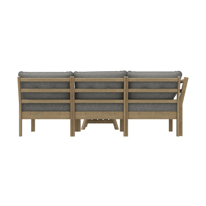 Natural sofa 35x52x52cm, rear view