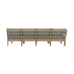 Outdoor Sofa Set 4 Seater Lounge 1 Coffee Table Beige
