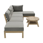 Outdoor Lounge Sofa Set 7 Piece Garden Furniture Grey