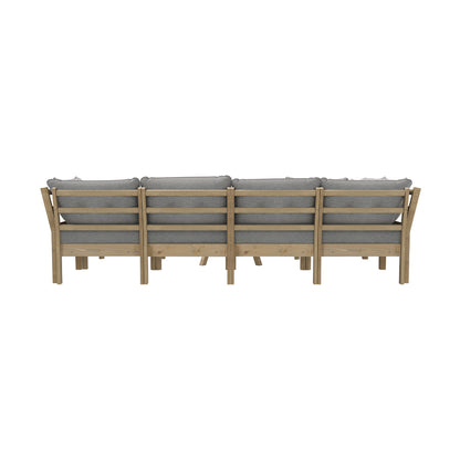 8PCS & 9PC Outdoor Sofa Set Lounge Setting Table Chair - Grey