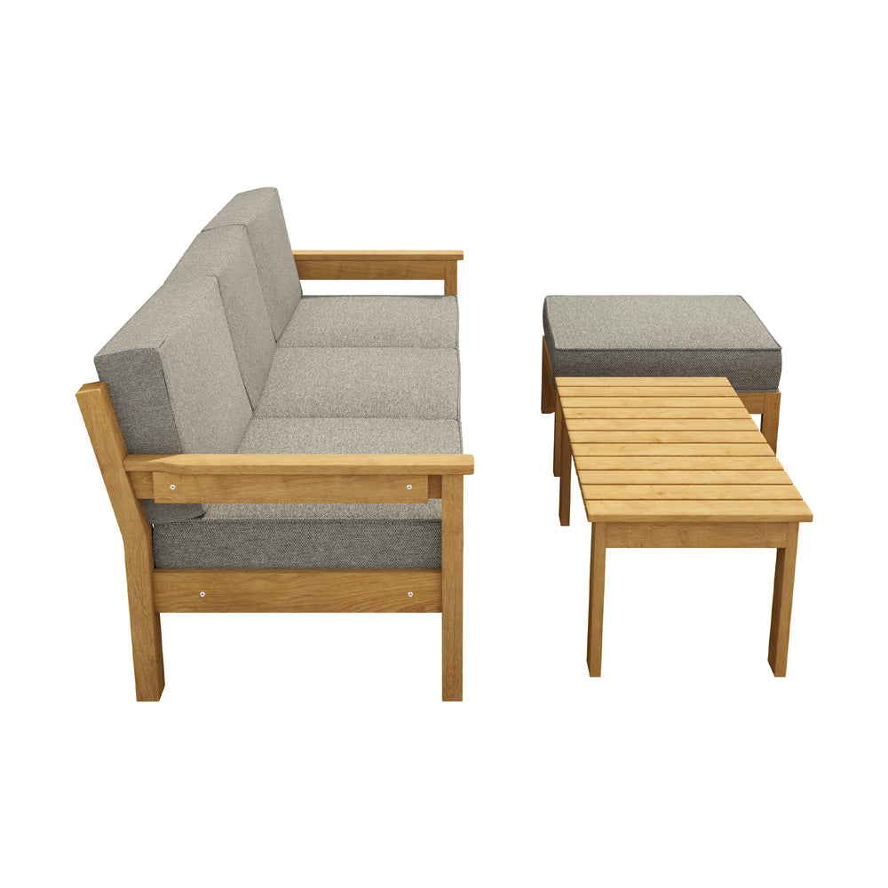 5PCS Outdoor Furniture Sofa Set Lounge Setting Patio Garden Rattan Chairs