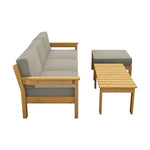 5PCS Outdoor Furniture Sofa Set Lounge Setting Patio Garden Rattan Chairs