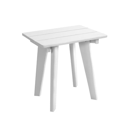 Outdoor Side Table White HDPE