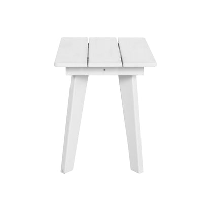 Outdoor Side Table White HDPE