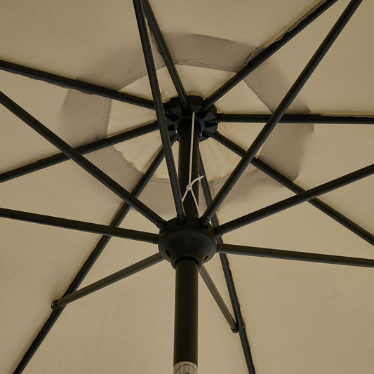 Outdoor Umbrella 3M Beige Shade 300x300x247cm