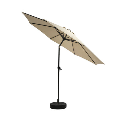 Outdoor Umbrella 3M Beige Shade 300x300x250cm