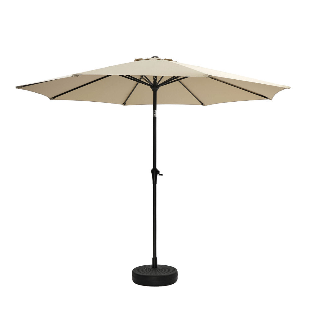 Outdoor Umbrella 3M Beige Shade 300x300x250cm