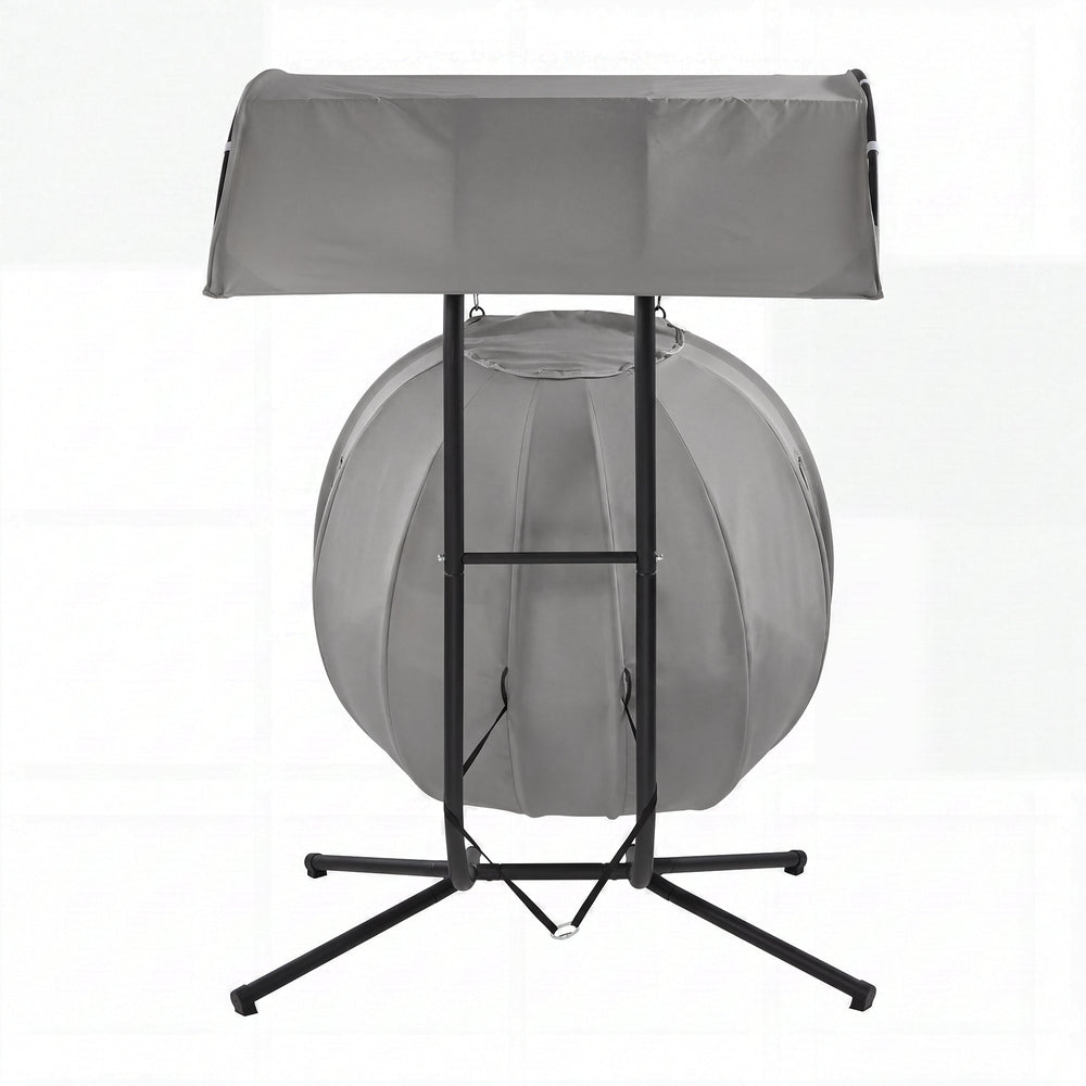 Hanging Chair 2 Seater Grey 130x95x197cm