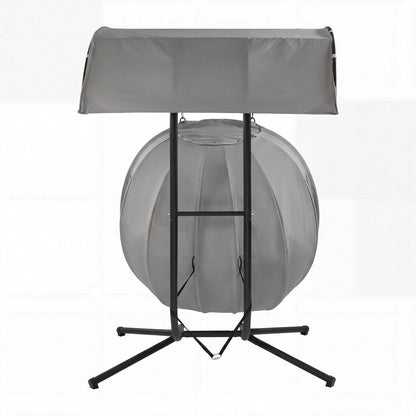 Hanging Chair 2 Seater Grey 130x95x197cm