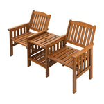 Wooden Garden Bench Chair & Table Loveseat Outdoor Furniture Patio