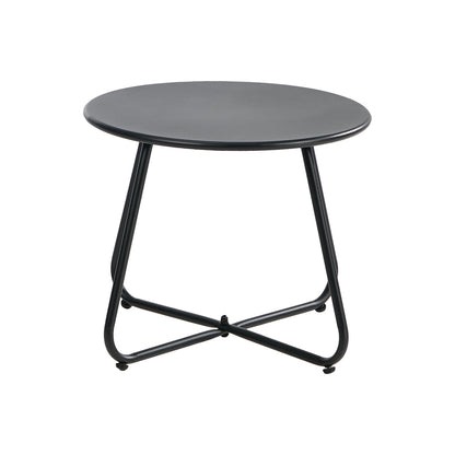 Outdoor Patio Set Grey Fabric 54x54x39cm