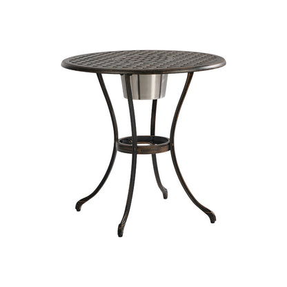 Outdoor Patio Set Bronze Aluminium 90x90x75cm