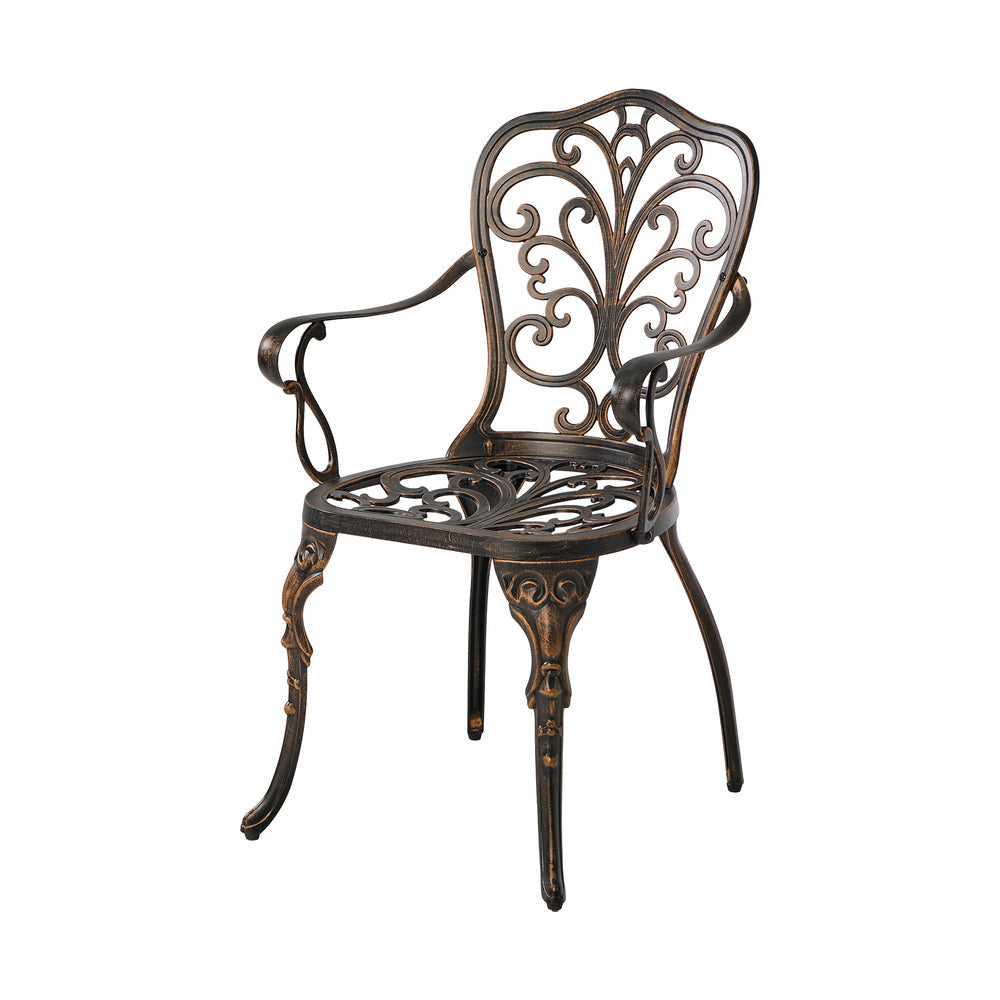 Outdoor Patio Set Aluminium Bronze 90x90x75cm